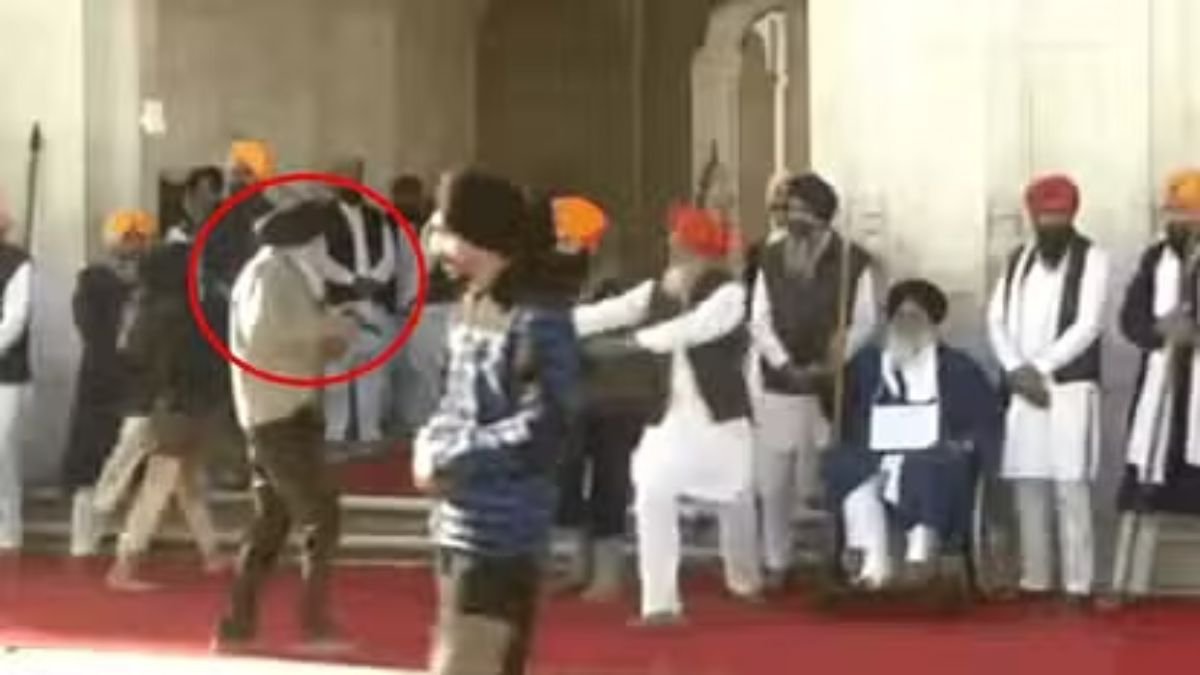 Sukhbir Badal Shot in Amritsar Golden temple